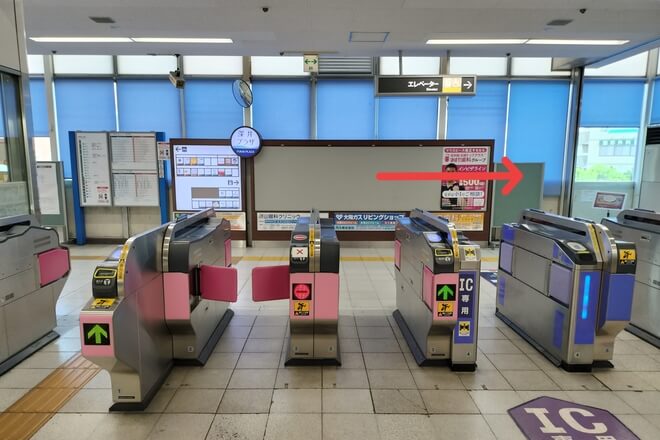 深井駅からのアクセス1